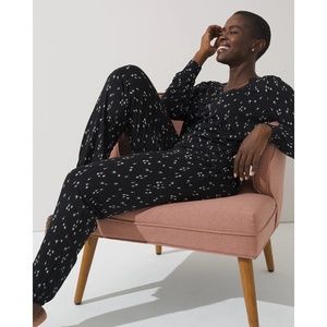 SOMA - SOMAWKND Sunday Lounge Set Black with stars sz:M